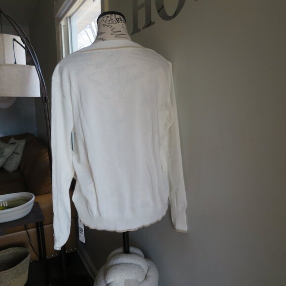 Dressin Cardigan White button down longsleeves size M Brand New w/tag - Picture 5 of 5